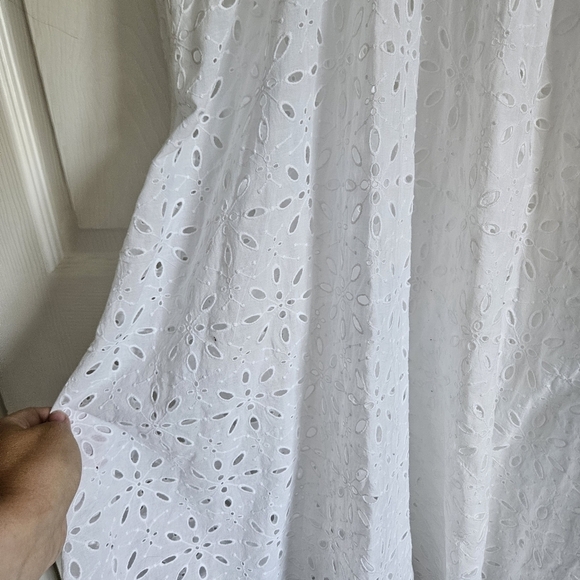 Aritzia- Wilfred La Boheme Gaia Eyelet White Lace Dress Size XS. - Picture 3 of 7